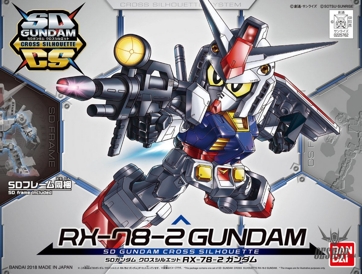 SD Gundam Cross Silhouette 01 RX-78-2 Gundam Scale Model Kits