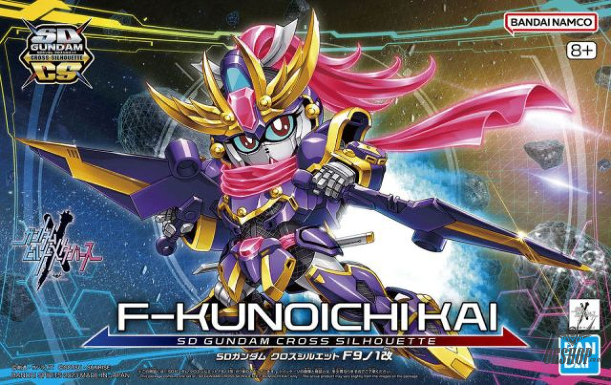 SD Gundam Cross Silhouette 03 F-Kunoichi Kai (Gundam Build Metaverse) Scale Model Kits