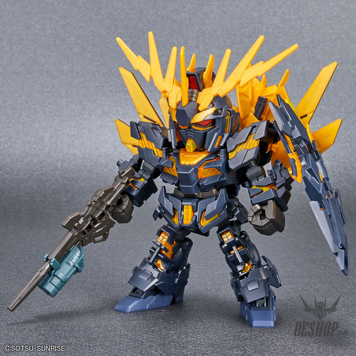 SD Gundam Cross Silhouette 19 Unicorn Gundam 2 Banshee (Destroy Mode) & Banshee Norn Parts Set Scale Model Kits