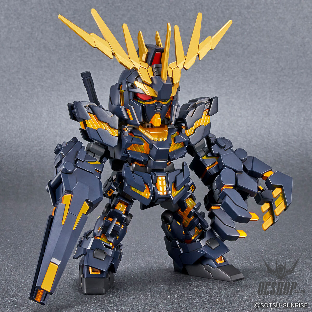 SD Gundam Cross Silhouette 19 Unicorn Gundam 2 Banshee (Destroy Mode) & Banshee Norn Parts Set Scale Model Kits
