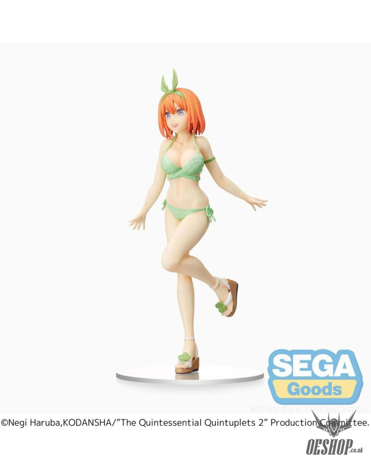 Sega The Quintessential Quintuplets 2 PM PVC Statue Yotsuba Nakano 20 cm Action & Toy Figures