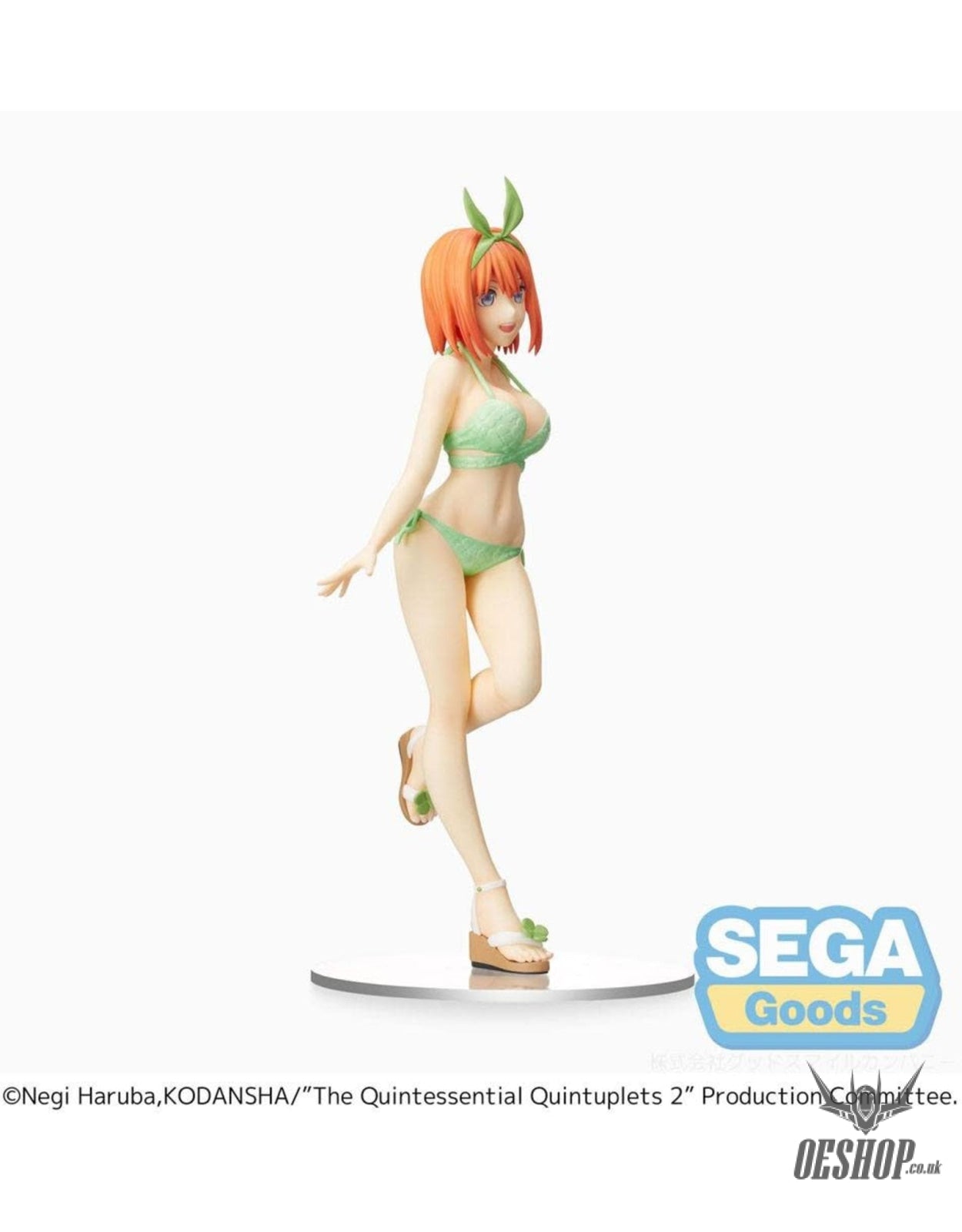 Sega The Quintessential Quintuplets 2 PM PVC Statue Yotsuba Nakano 20 cm Action & Toy Figures