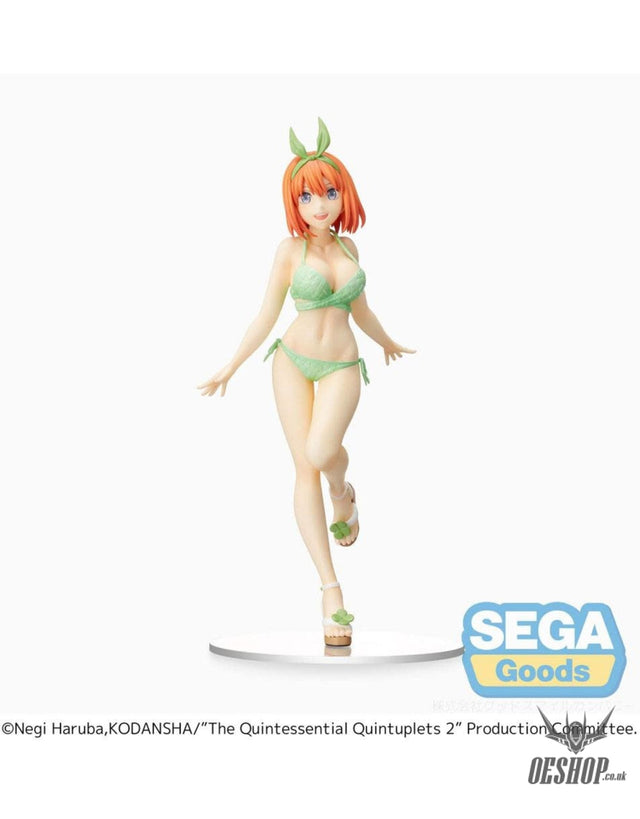 Sega The Quintessential Quintuplets 2 PM PVC Statue Yotsuba Nakano 20 cm Action & Toy Figures