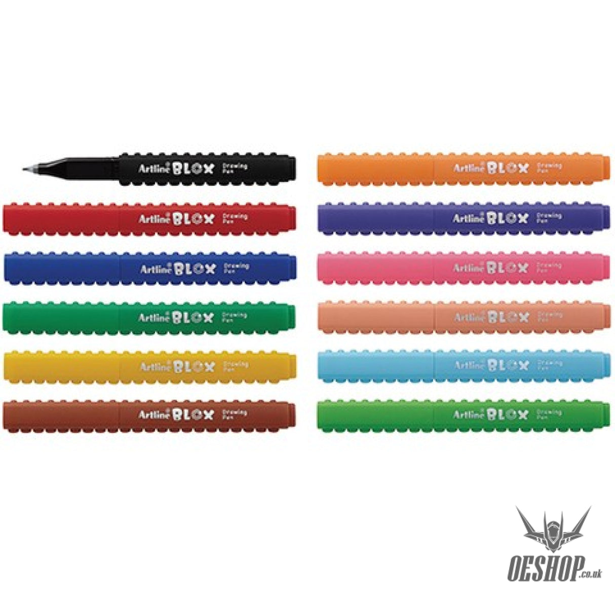 Shachihata Artline BLOX Sign Pen, Water-based, Set of 12 Colors, KTX-200/12W Shachihata 15.98 OEShop