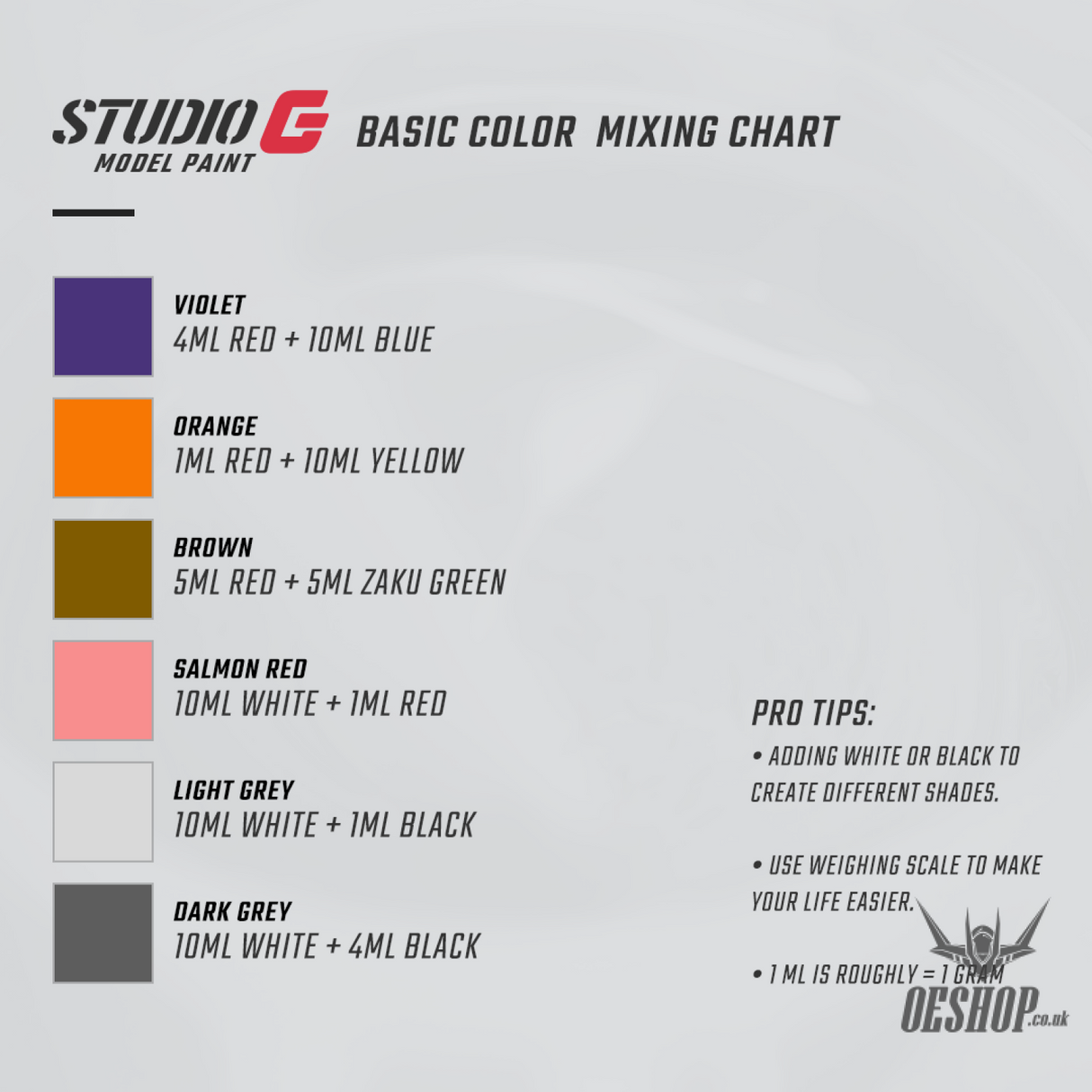 StudioG Model Paint Metallic GPM-006 Metallic Red Painting Consumables