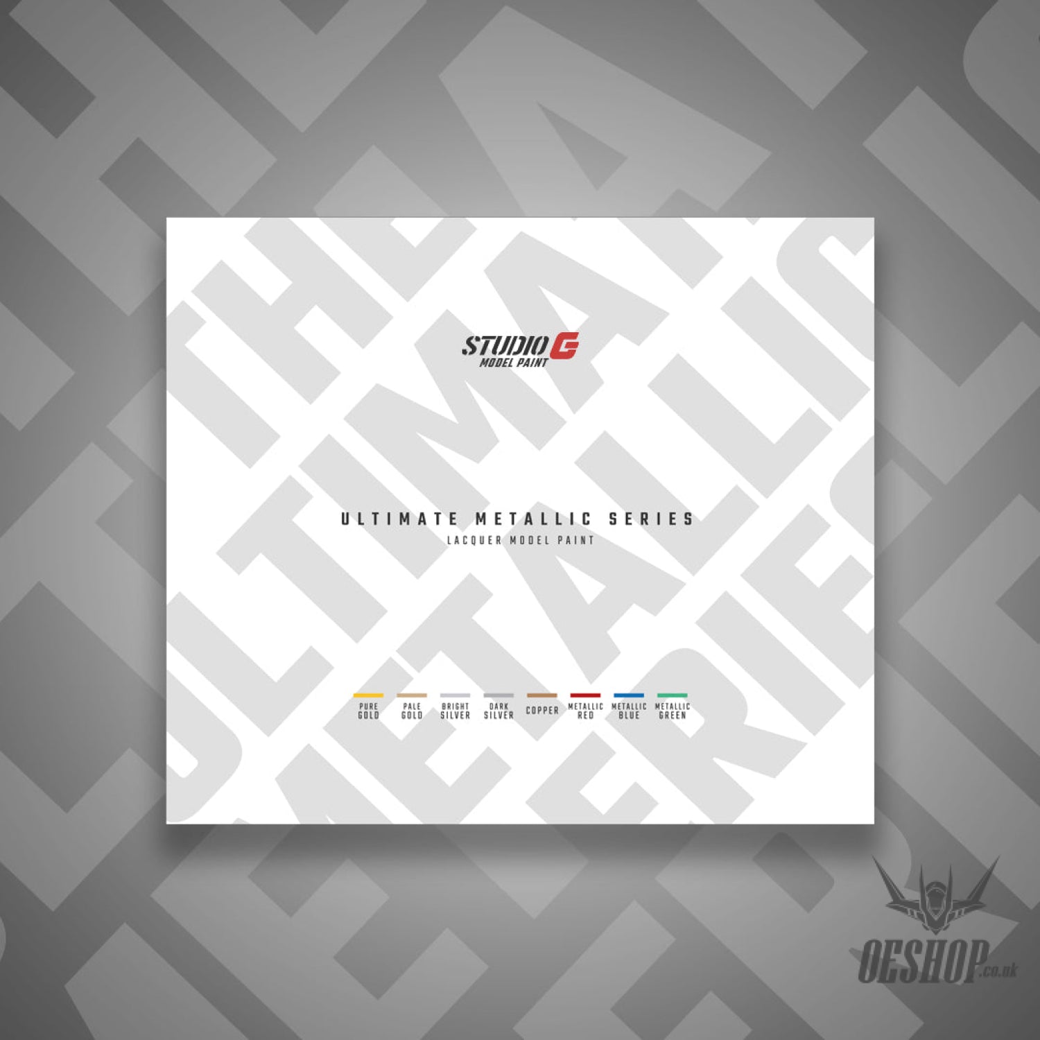 StudioG Model Paint Ultimate Metallic Set (All 8 Colours) Painting Consumables