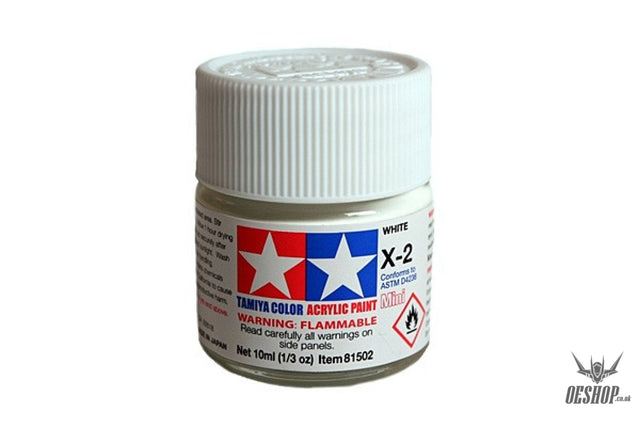 TAMIYA 81502 ACRYLIC MINI X-2 WHITE 10ml Tamiya 1.85 OEShop