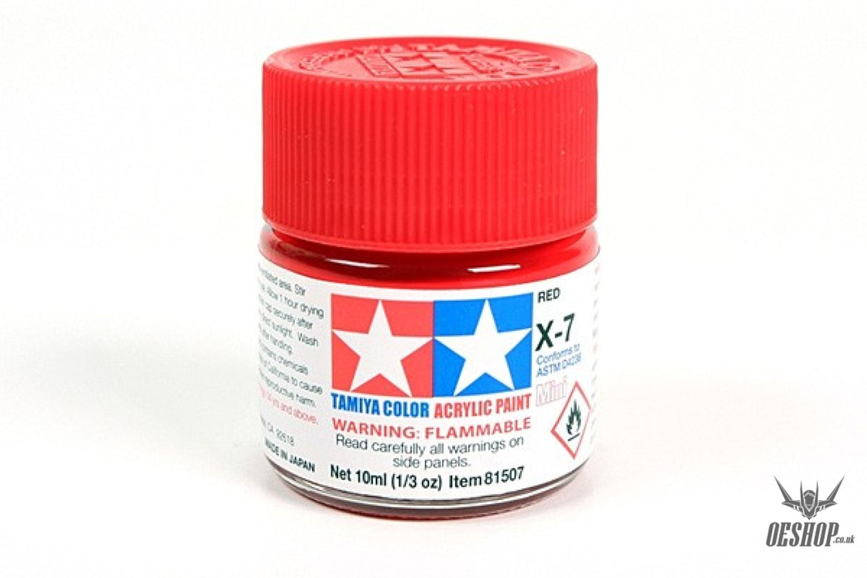 TAMIYA 81507 ACRYLIC MINI X-7 RED 10ml Tamiya 1.85 OEShop
