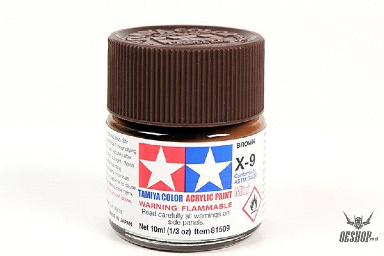 TAMIYA 81509 ACRYLIC MINI X-9 BROWN 10ml Tamiya 1.85 OEShop