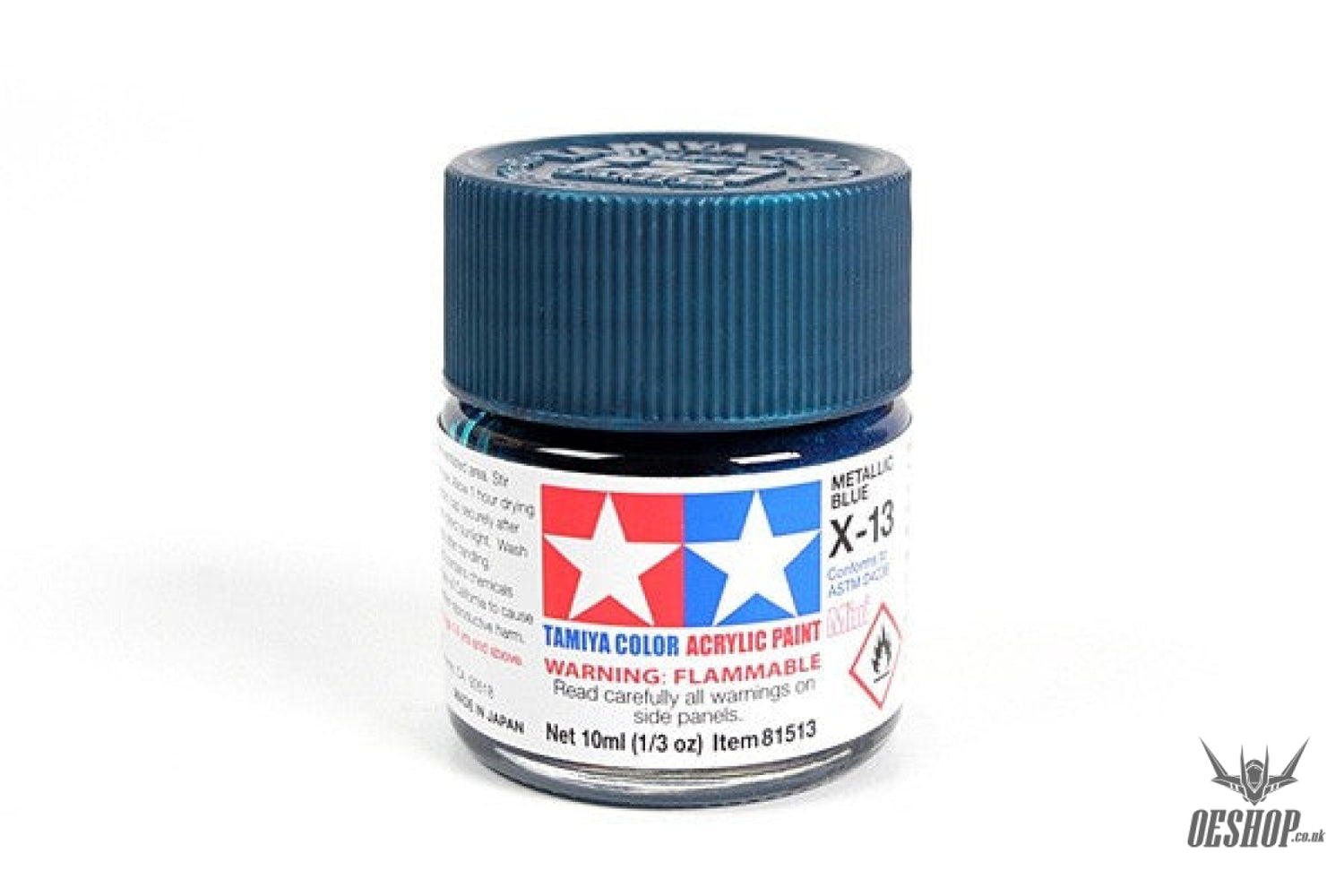TAMIYA 81513 ACRYLIC MINI X-13 METALLIC BLUE 10ml Tamiya 1.85 OEShop