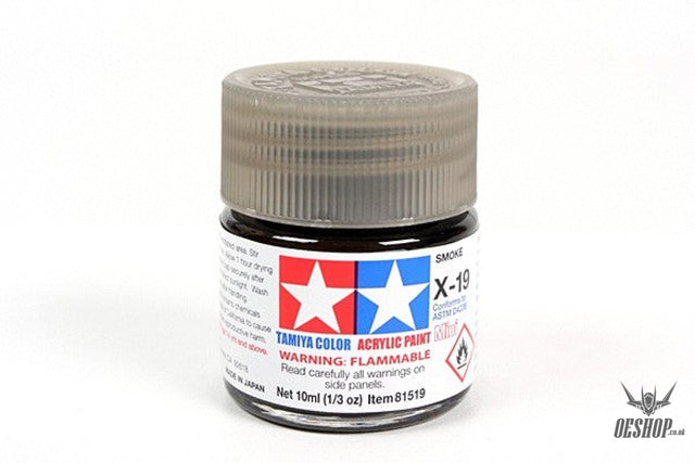TAMIYA 81519 ACRYLIC MINI X-19 SMOKE 10ml Tamiya 1.85 OEShop