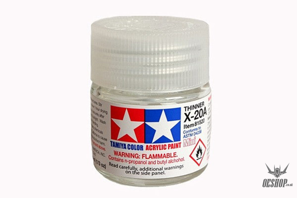 TAMIYA 81520 ACRYLIC MINI X-20A THINNER 10ml Tamiya 1.85 OEShop