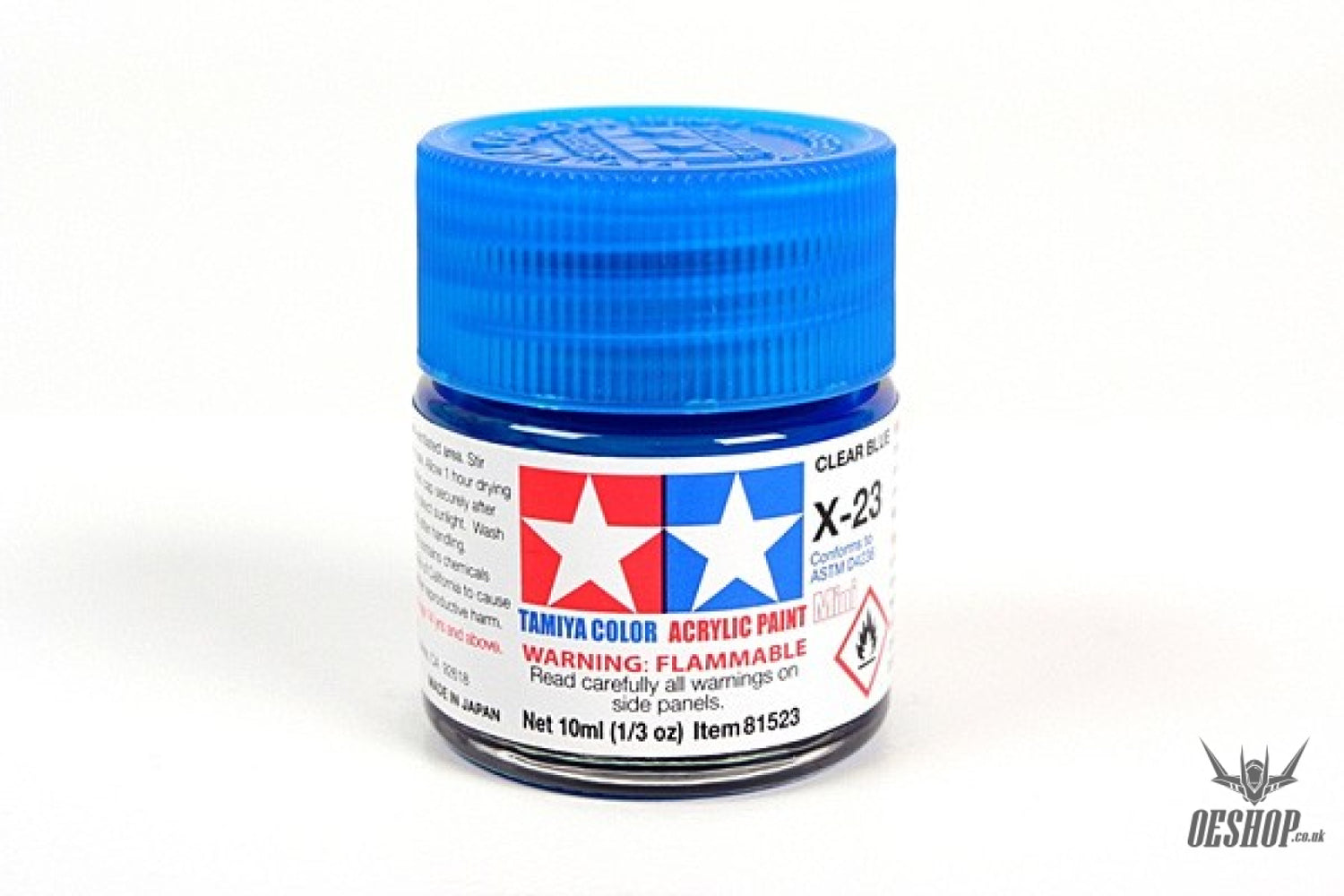 TAMIYA 81523 ACRYLIC MINI X-23 CLEAR BLUE 10ml Tamiya 1.85 OEShop