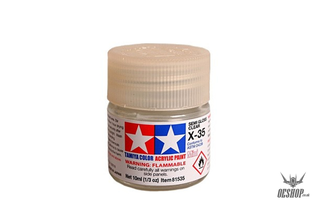 TAMIYA 81535 X-35 SEMI GLOSS CLEAR 10ml Tamiya 1.85 OEShop