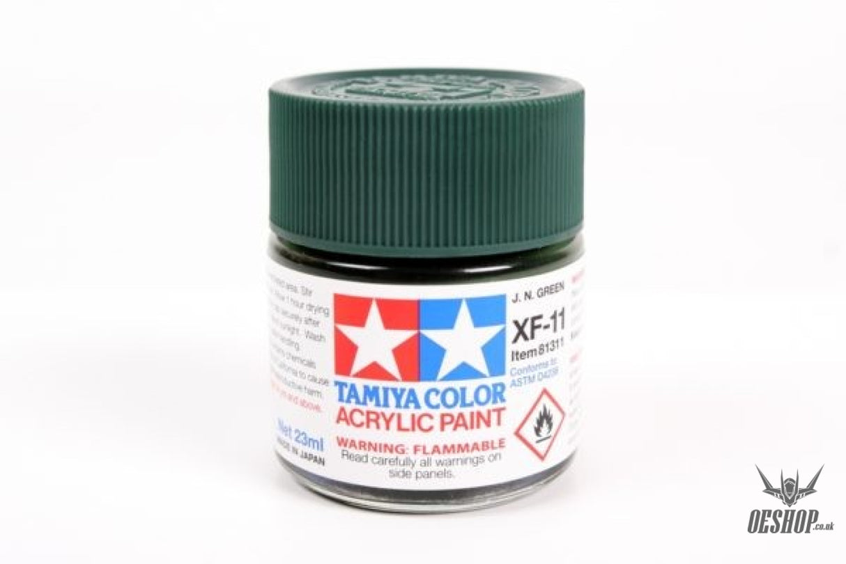 TAMIYA 81711 ACRYLIC MINI XF-11 J.N. GREEN 10ml Tamiya 1.85 OEShop