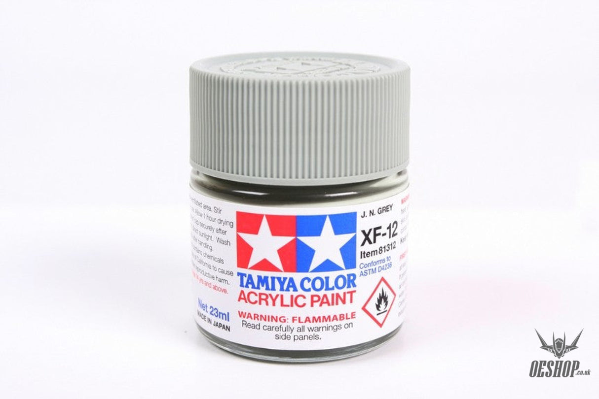 TAMIYA 81712 ACRYLIC MINI XF-12 J.N. GREY 10ml Tamiya 1.85 OEShop