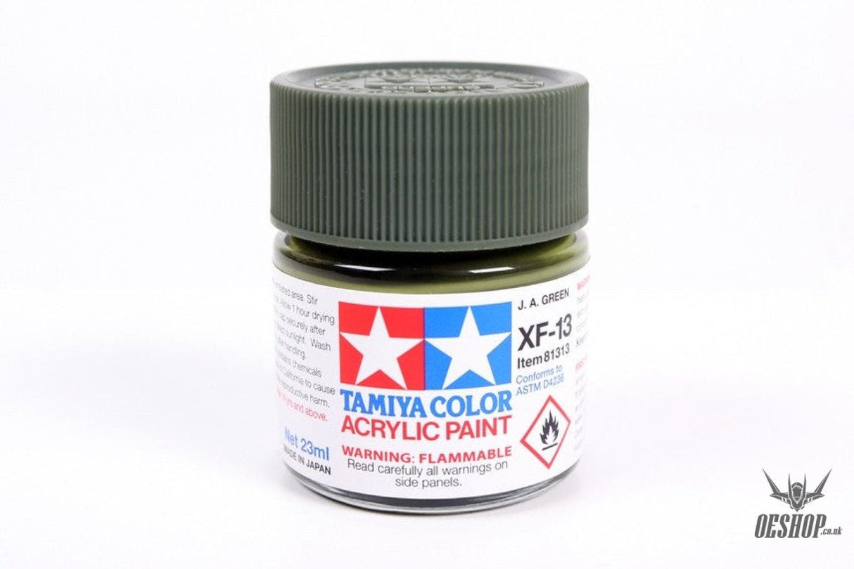 TAMIYA 81713 ACRYLIC MINI XF-13 J.A. GREEN 10ml Tamiya 1.85 OEShop