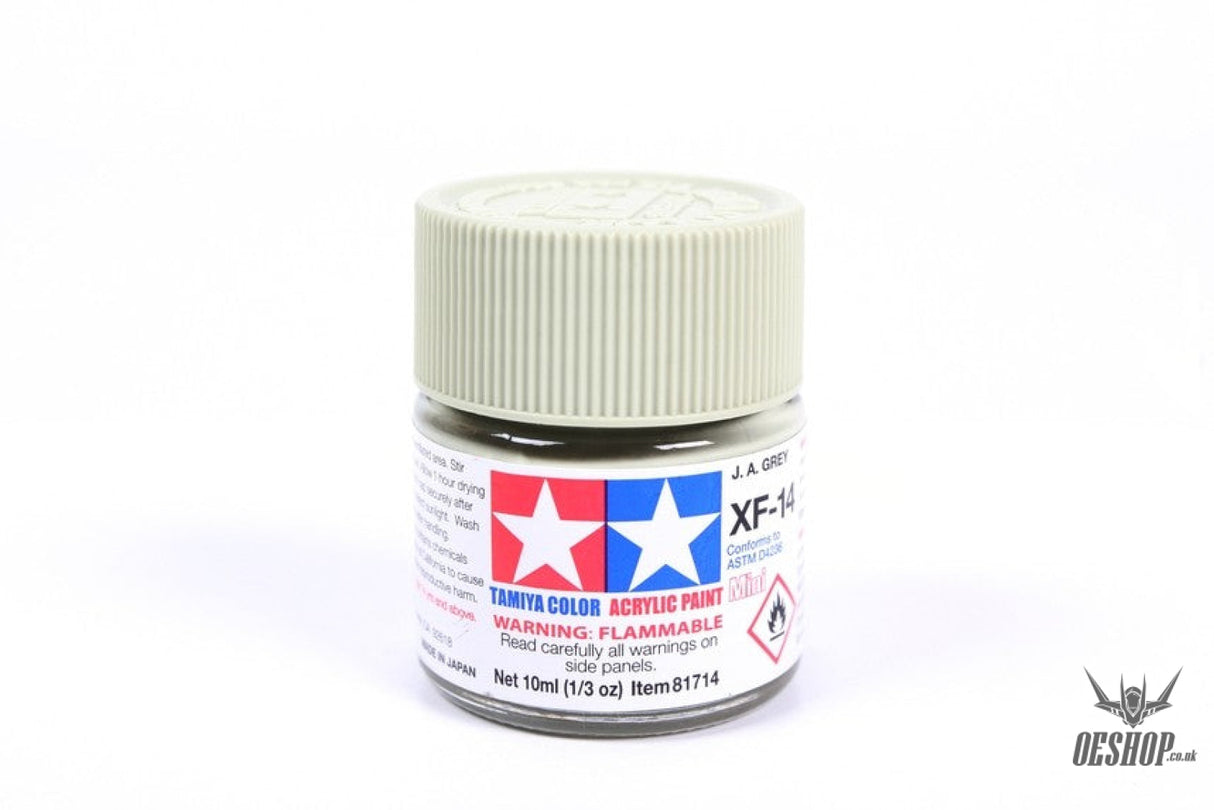 TAMIYA 81714 ACRYLIC MINI XF-14 J.A. GREY 10ml Tamiya 1.85 OEShop