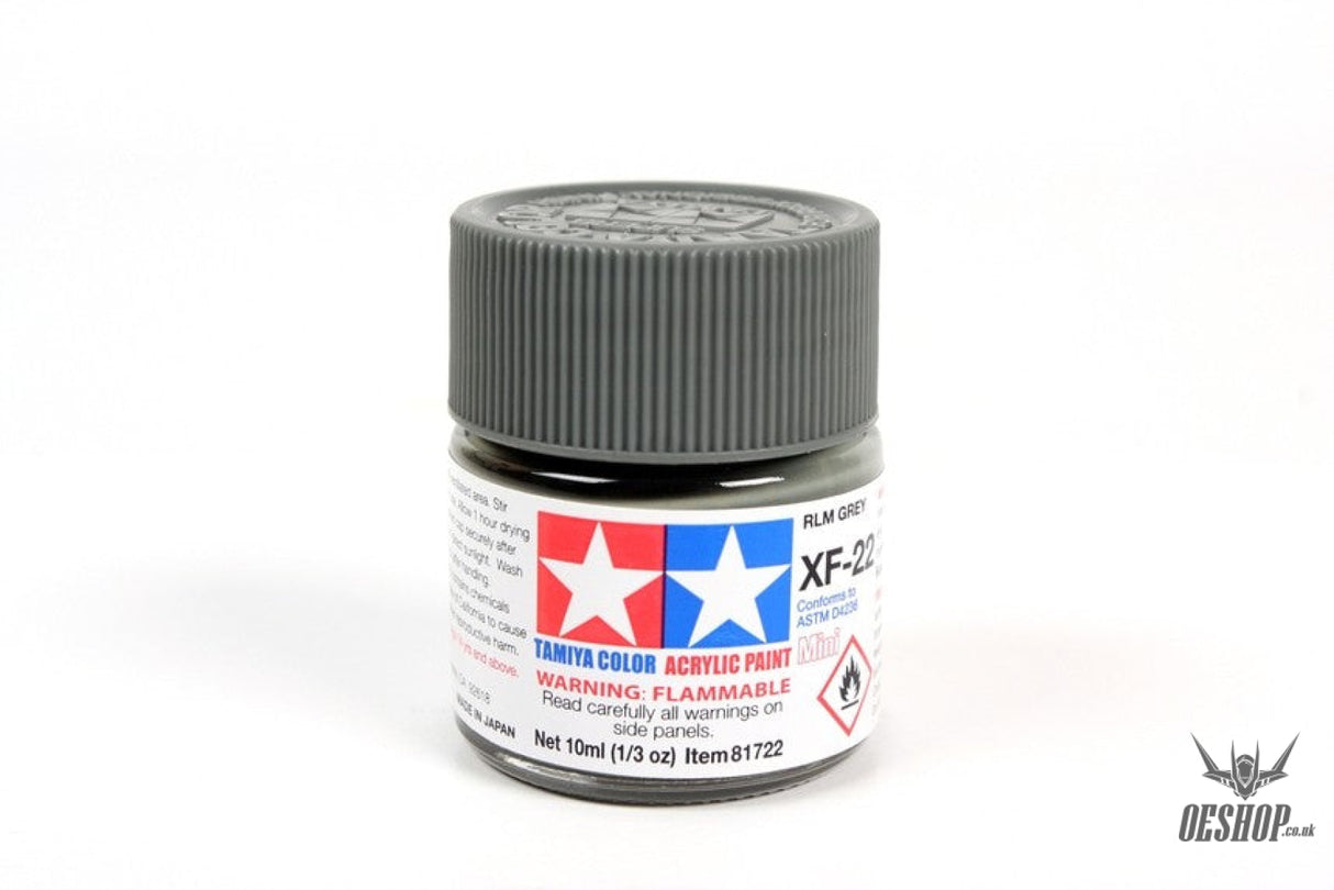 TAMIYA 81722 ACRYLIC MINI XF-22 RLM GREY 10ml Tamiya 1.85 OEShop