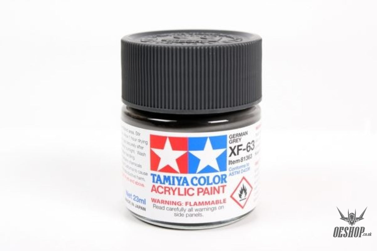 TAMIYA 81763 ACRYLIC MINI XF-63 GERMAN GREY 10ml Tamiya 1.85 OEShop