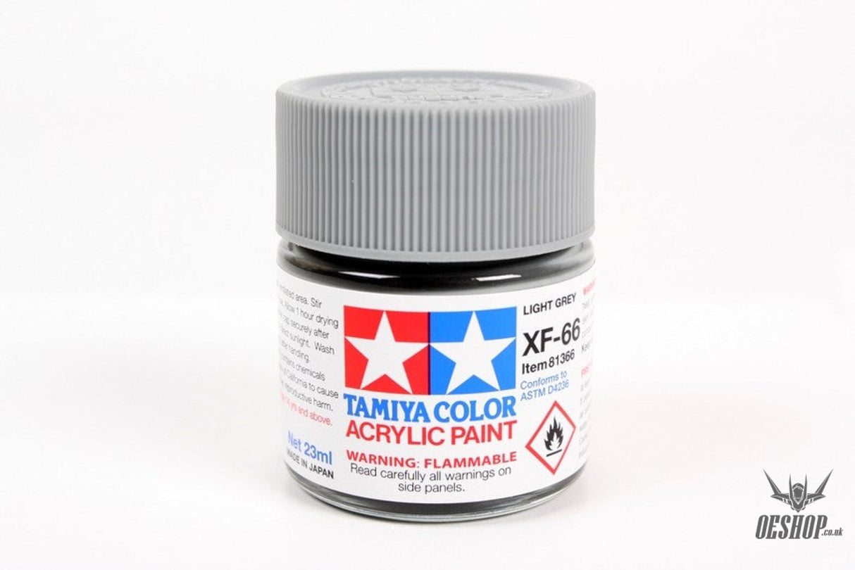 TAMIYA 81766 ACRYLIC MINI XF-66 LIGHT GREY 10ml Tamiya 1.85 OEShop