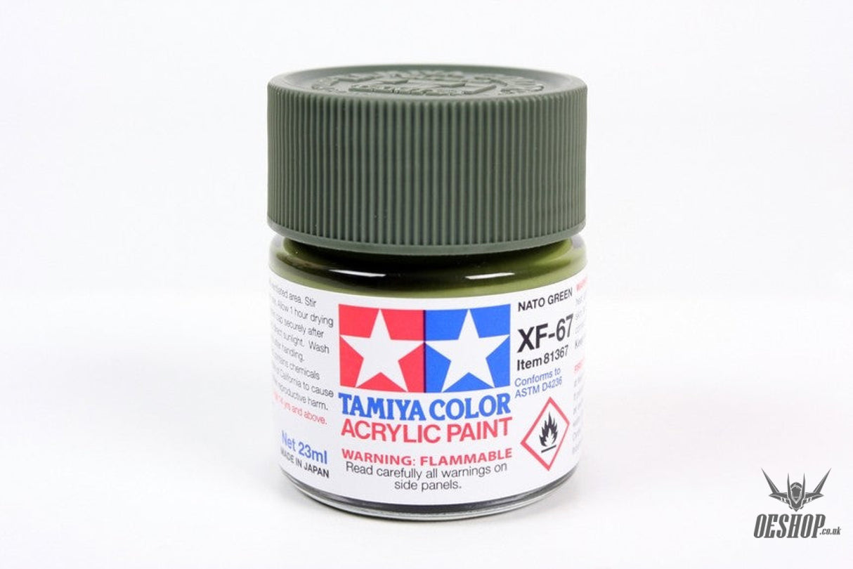 TAMIYA 81767 ACRYLIC MINI XF-67 NATO GREEN 10ml Tamiya 1.85 OEShop