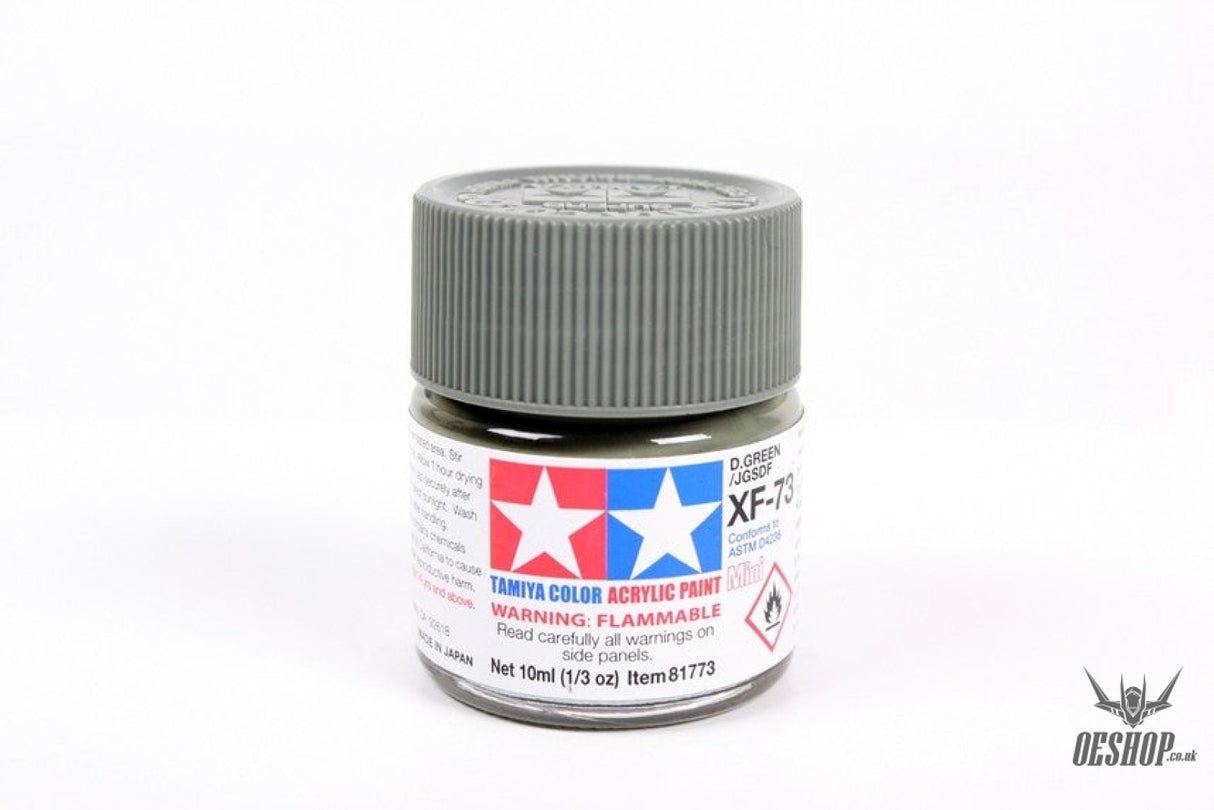 TAMIYA 81773 ACRYLIC MINI XF-73 JGSDF Dark Green 10ml Tamiya 1.85 OEShop