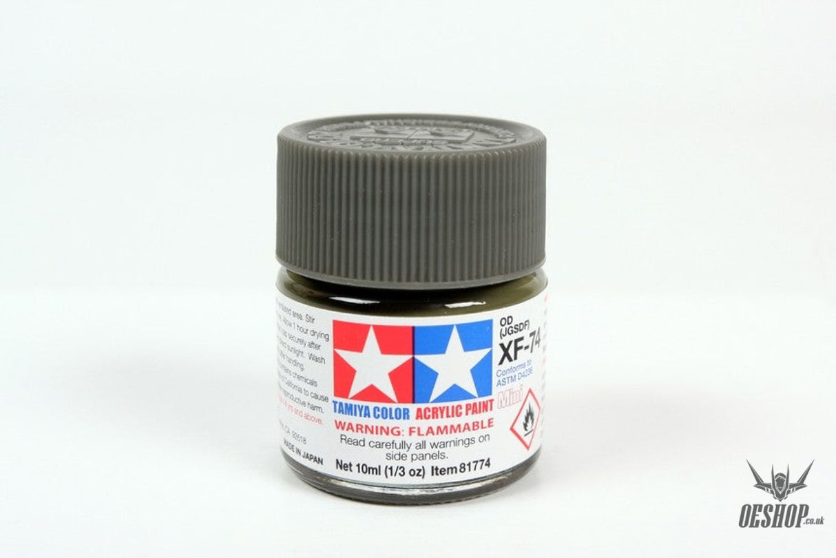 TAMIYA 81774 ACRYL.MINI XF-74 Olive Drab (JGSDF) 10ml Tamiya 1.85 OEShop