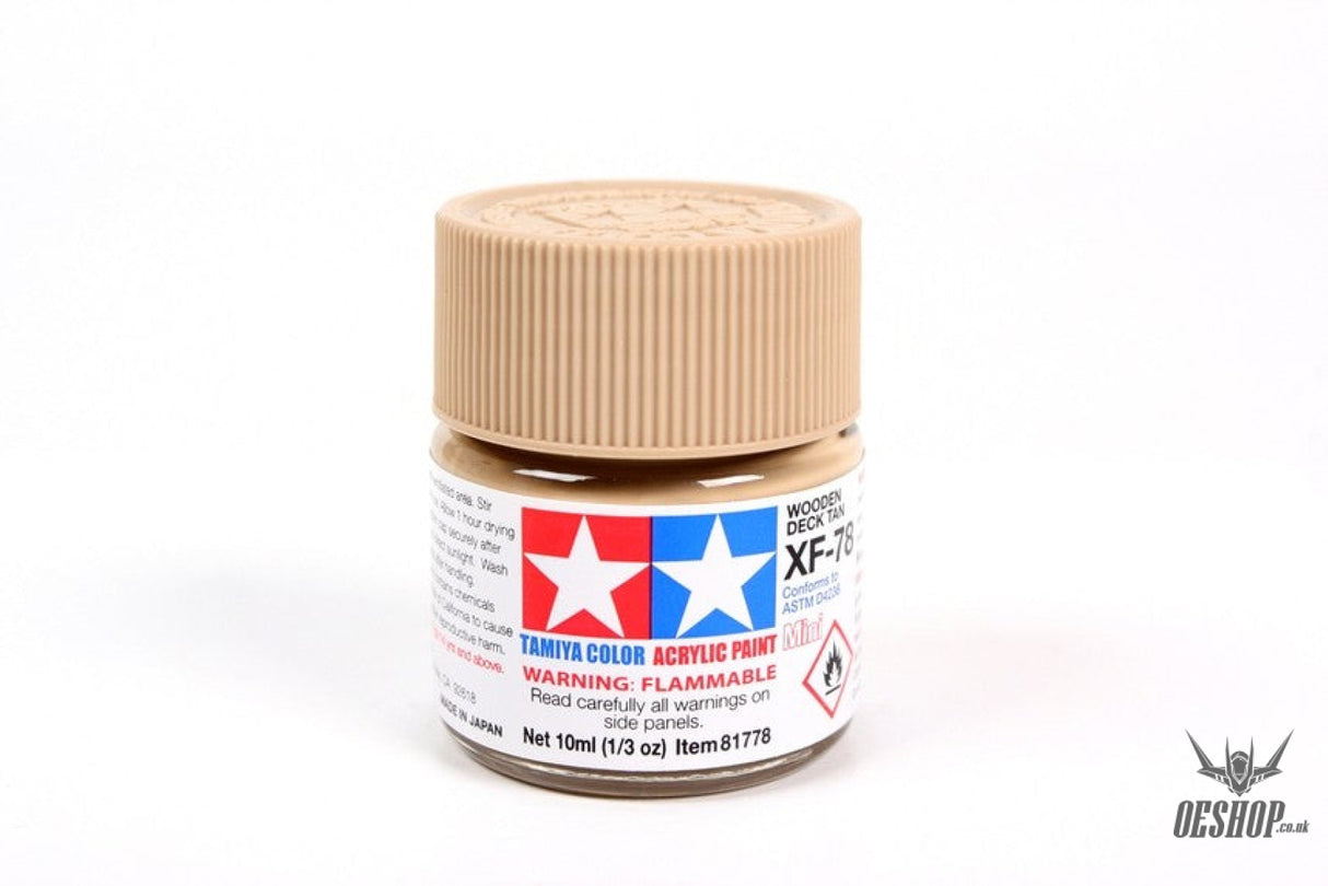TAMIYA 81778 ACRYL.MINI XF-78 WOODEN DECK TAN 10ml Tamiya 1.85 OEShop