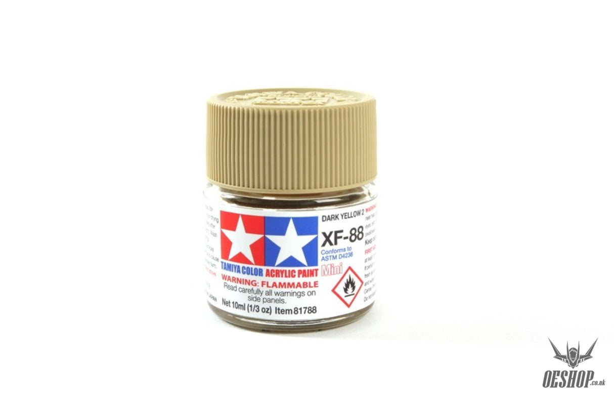 TAMIYA 81788 ACRYL.MINI XF-88 DARK YELLOW 2 10ml Tamiya 1.85 OEShop
