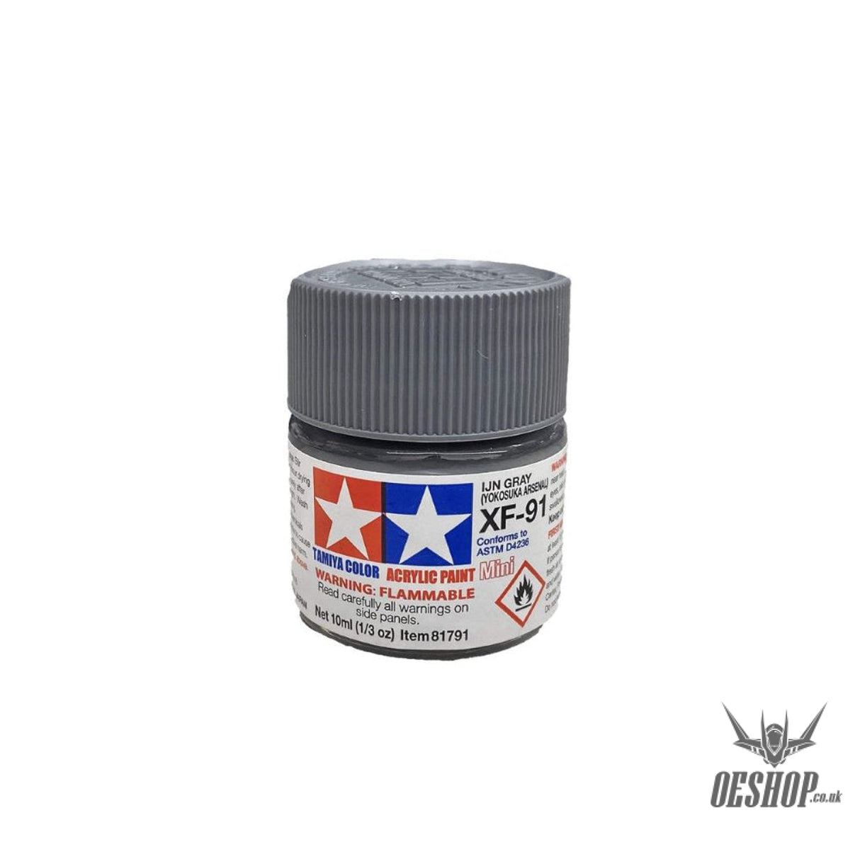 TAMIYA 81791 ACRYL.MINI XF-91 IGN GRAY YA 10ml Tamiya 1.85 OEShop