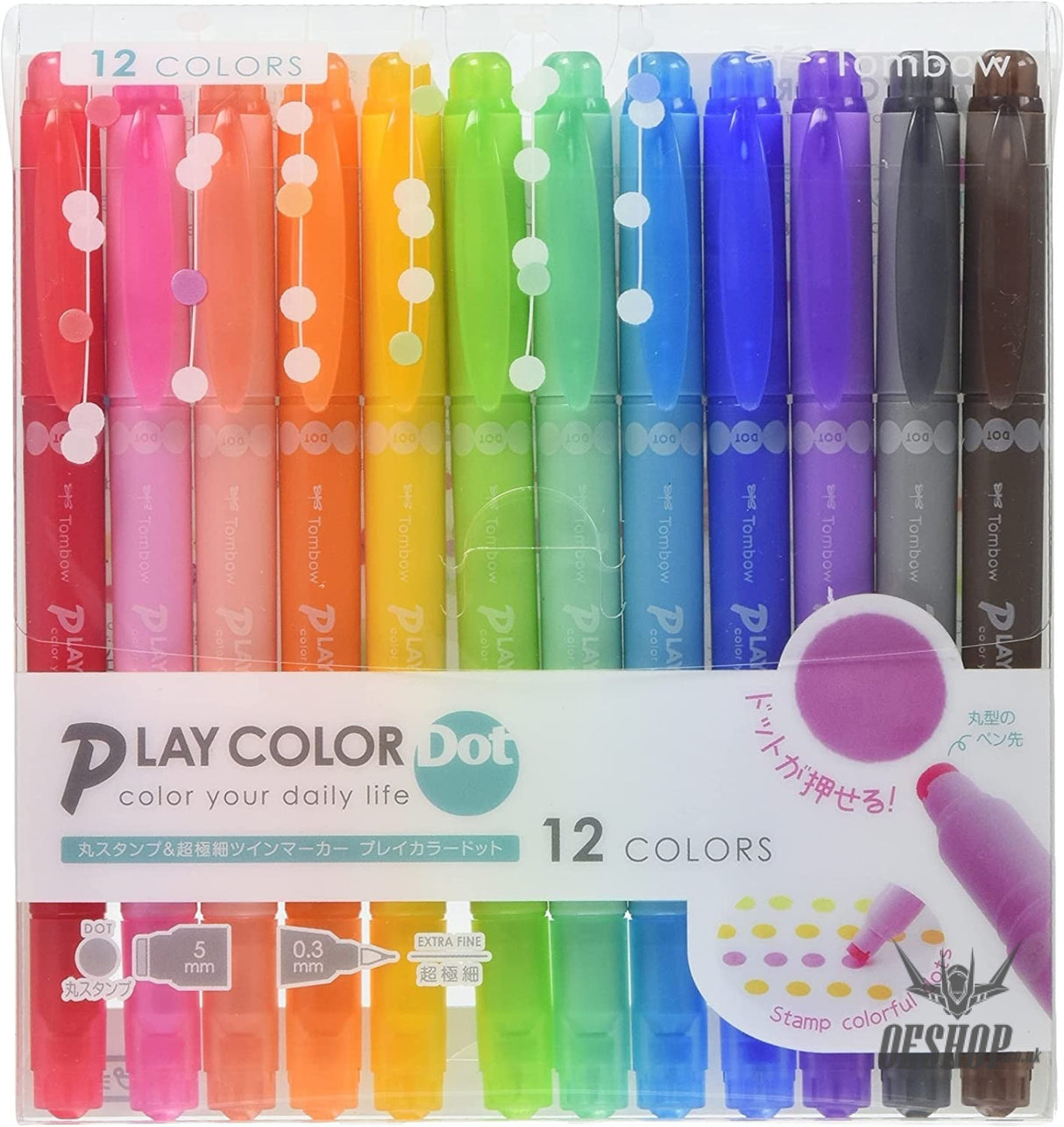Tombow PLAY COLOR Dot Double Sided Drawing Pens 12-Color Set - GCE-011 Tombow 21.98 OEShop