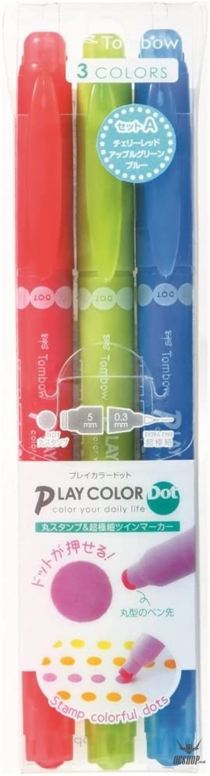 Tombow PLAY COLOR Dot Double Sided Drawing Pens 3-Color Set - GCE-311A Tombow 5.99 OEShop