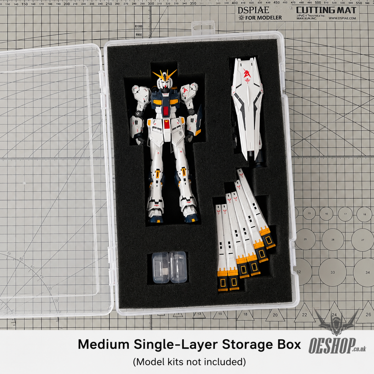Transparent Display Case for Models Kits - RG HG   Medium Single-LayerStorage Box - Storage & Organization