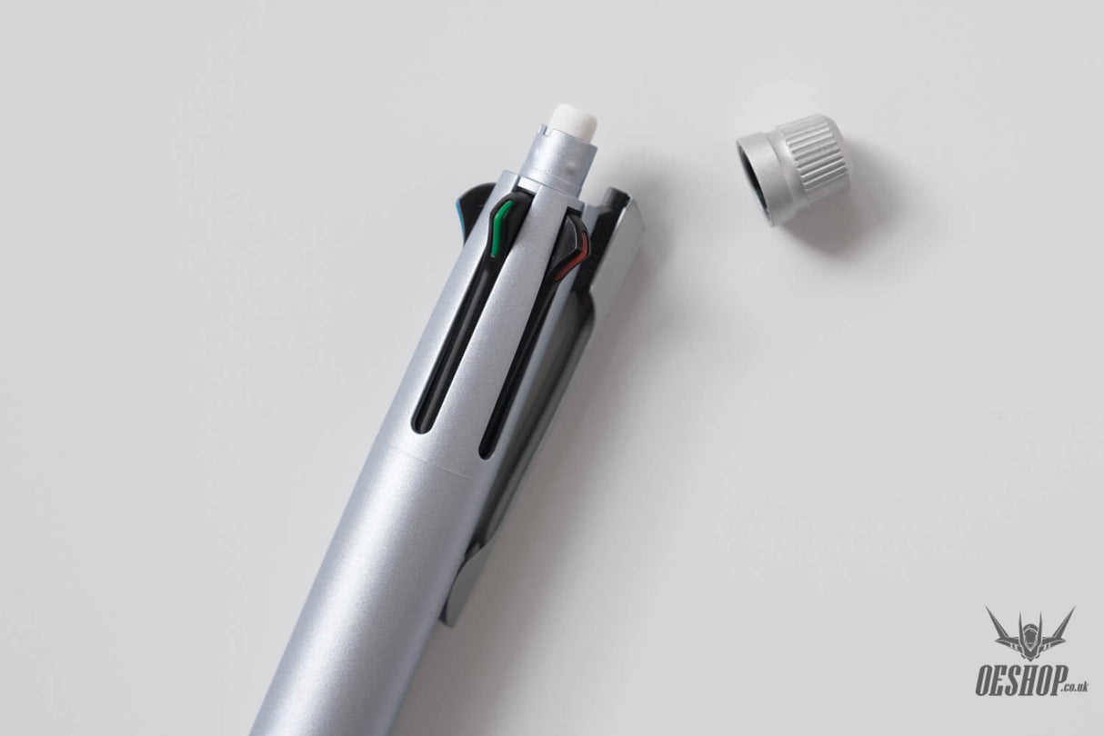 Uni Jetstream 4 +1 Multiple Functions Pen Metal Ice Silver Uni MITSUBISHI PENCIL 22.98 OEShop