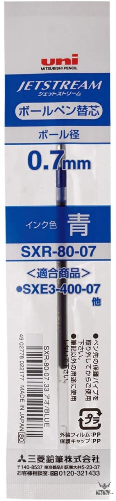 Uni Jetstream Ballpoint Pen Refill 0.7mm SXR-80-07 Black Red Blue Green Uni MITSUBISHI PENCIL 1.29 OEShop