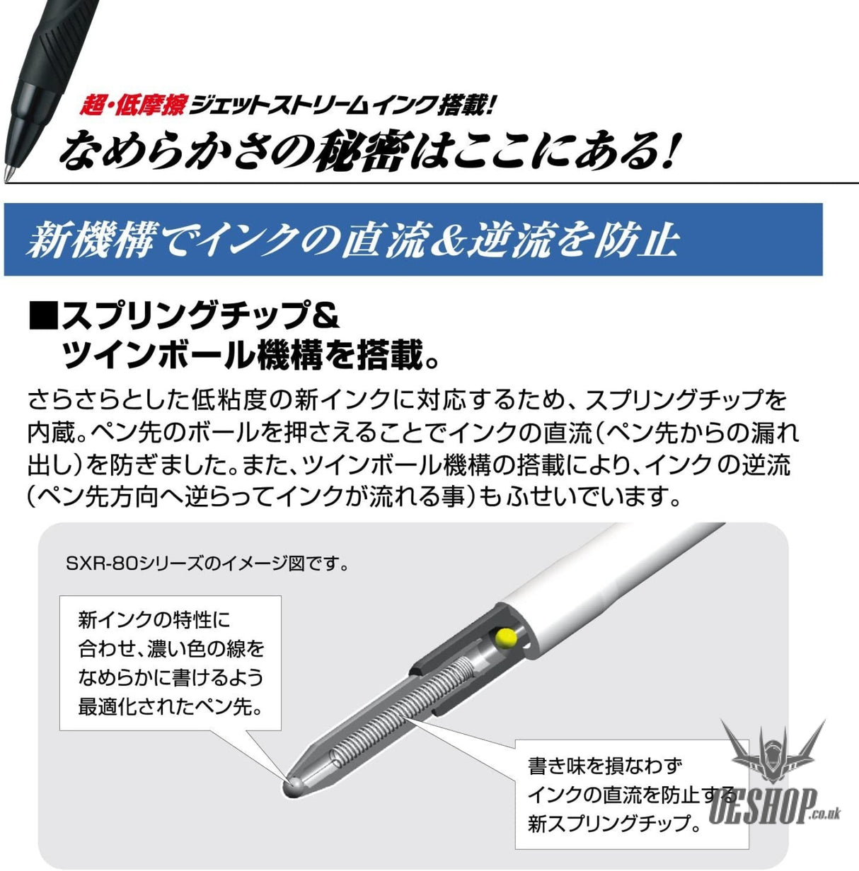 Uni Jetstream Ballpoint Pen Refill 0.7mm SXR-80-07 Black Red Blue Green Uni MITSUBISHI PENCIL 1.29 OEShop