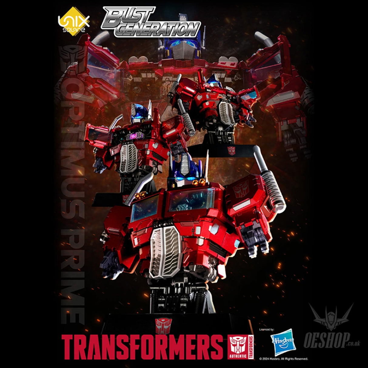Unix Square Transformers Bust Generation Optimus Prime Mechanic Bust 16cm LED effect - Action & Toy Figures
