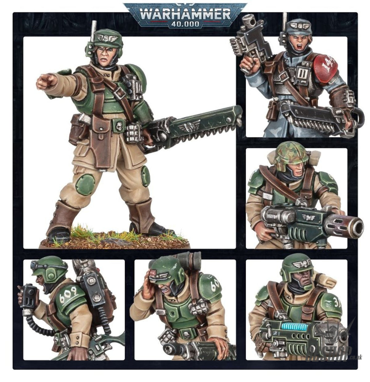 Warhammer 40,000 Astra Militarium: Cadian Shock Troops 47-33 Tabletop Wargame