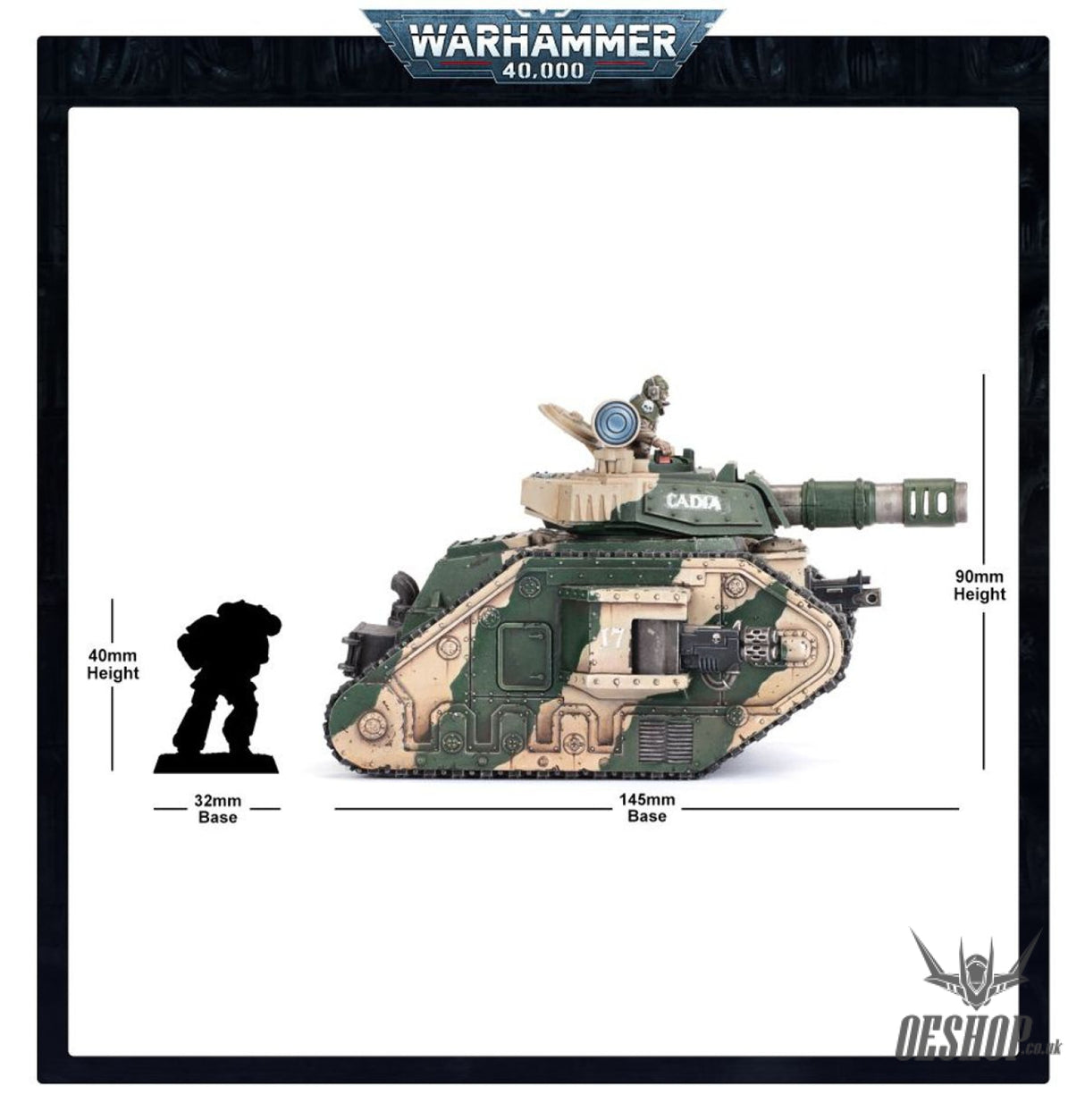 Warhammer 40,000 Astra Militarium: Leman Russ Battle Tank 47-06 Tabletop Wargame