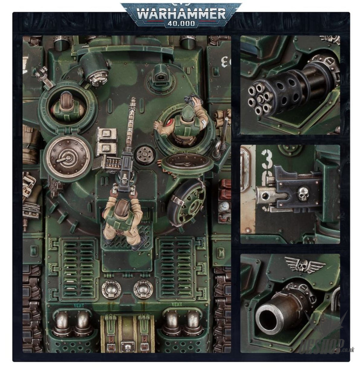 Warhammer 40,000 Astra Militarium: Rogal Dorn Battle Tank 47-31 Tabletop Wargame