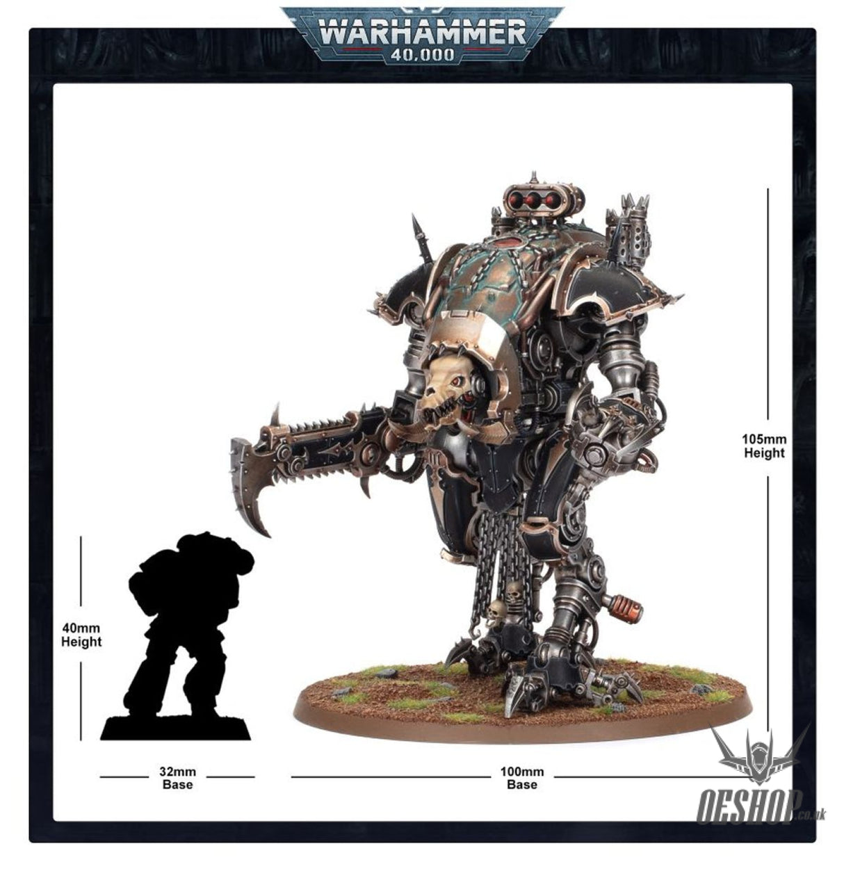 Warhammer 40,000 Chaos Space Marines: Chaos Knights - War dog Karnivores 43-64 Tabletop Wargame