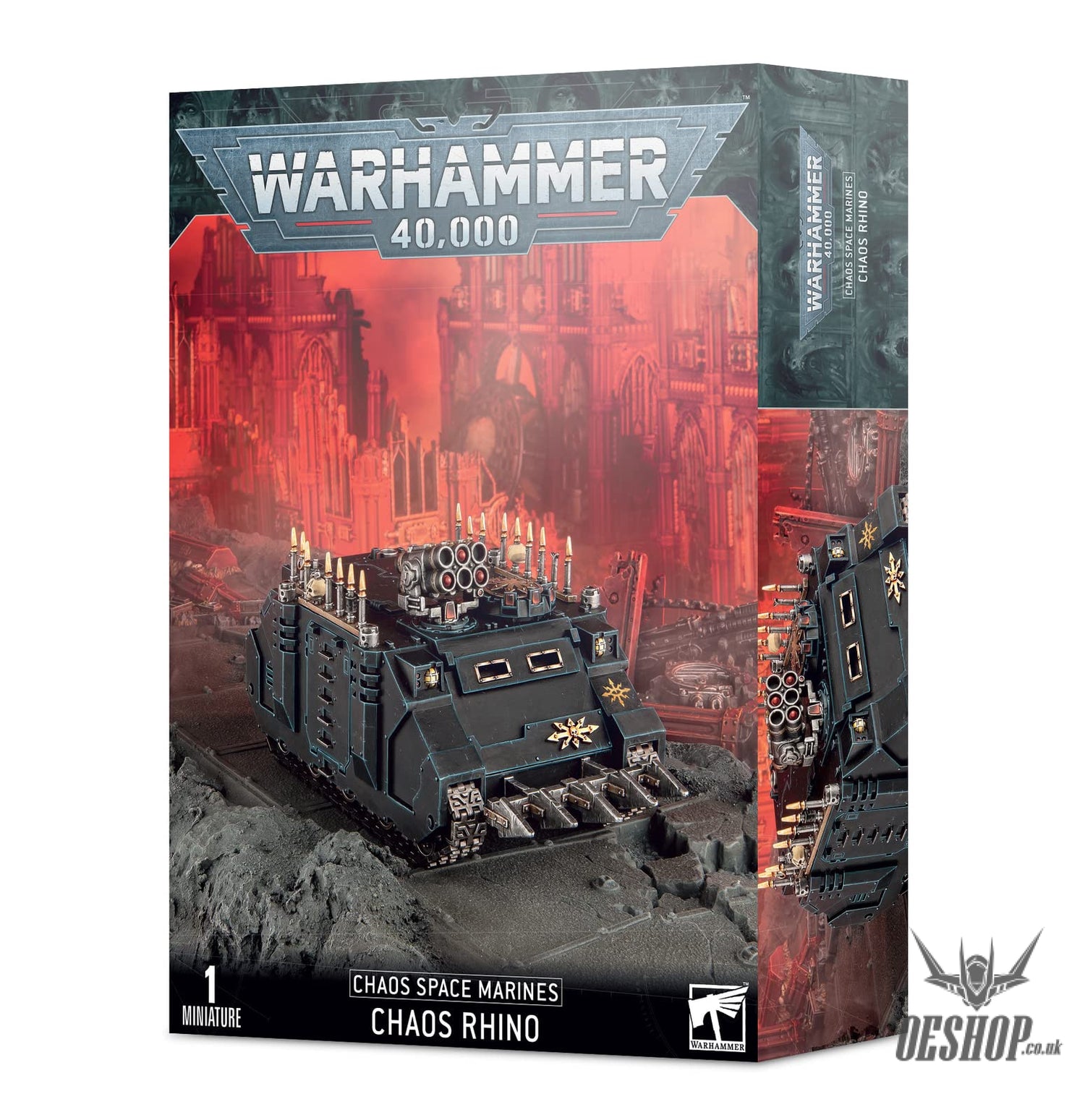Warhammer 40,000 Chaos Space Marines: Chaos Rhino 43-11 Tabletop Wargame