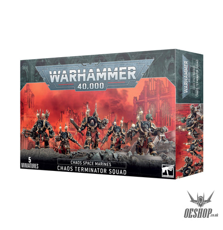 Warhammer 40,000 Chaos Space Marines: Chaos Terminator Squad 43-19 Tabletop Wargame