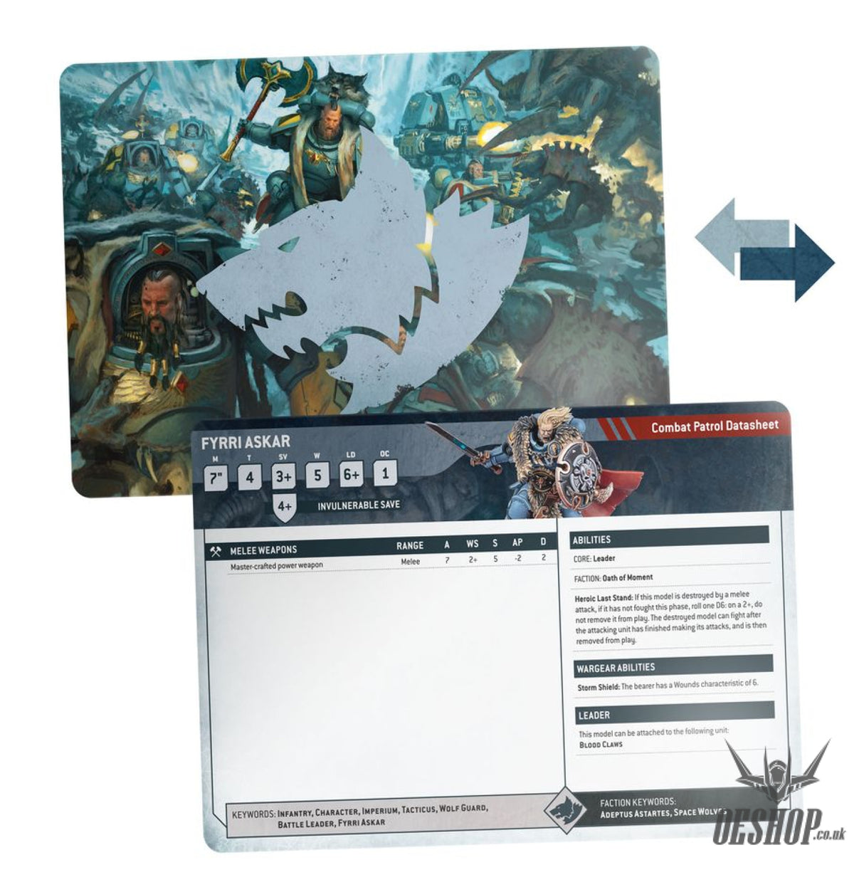 Warhammer 40,000 Datasheet Cards: Space Wolves 53-02 Tabletop Wargame
