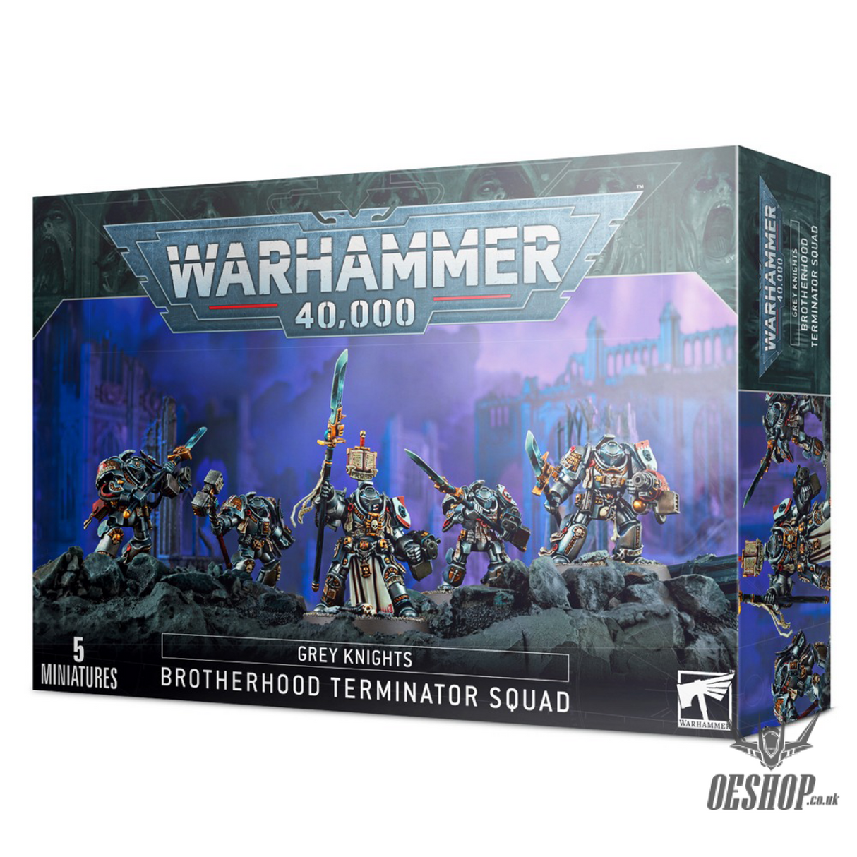 Warhammer 40,000 Grey Knights: Terminator Squad 57-09 Tabletop Wargame