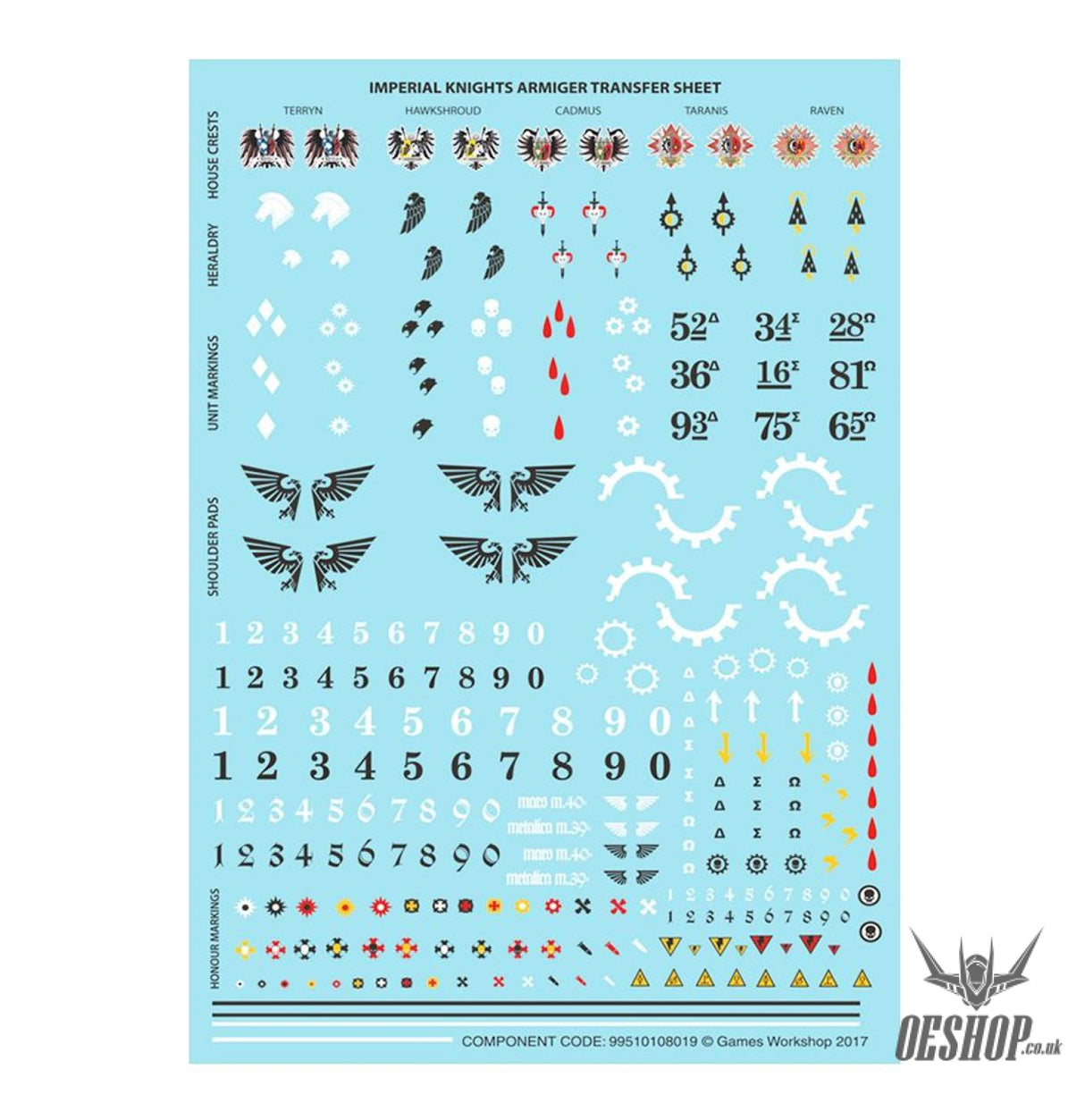 Warhammer 40,000 Imperial Knights: Knight Armigers 54-20 Tabletop Wargame