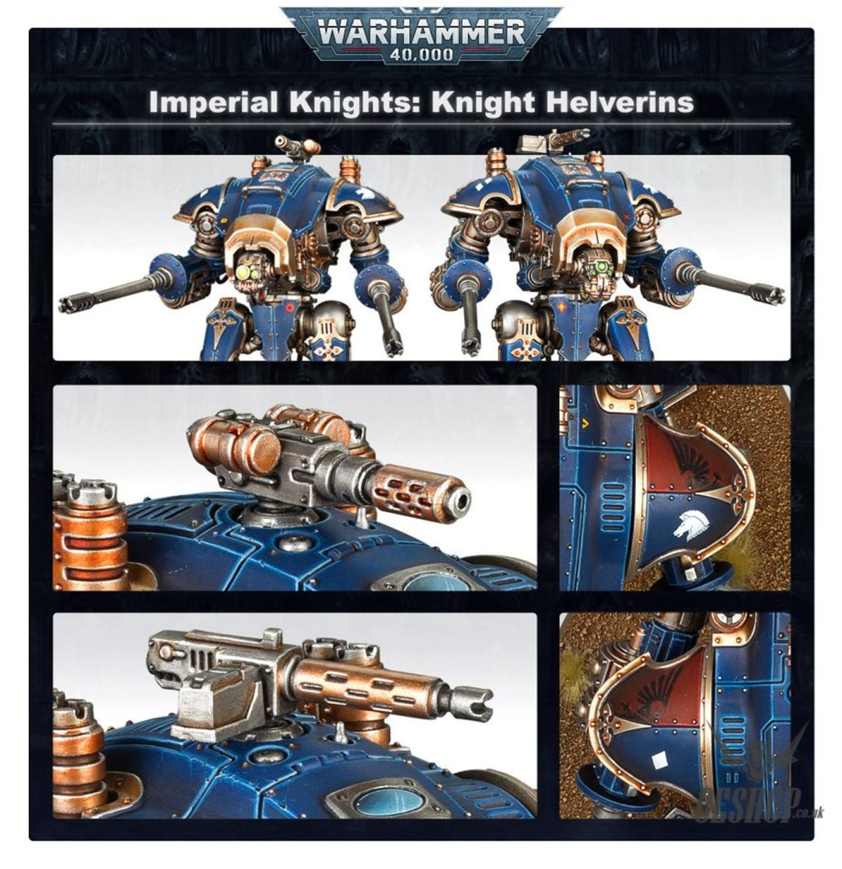 Warhammer 40,000 Imperial Knights: Knight Armigers 54-20 Tabletop Wargame