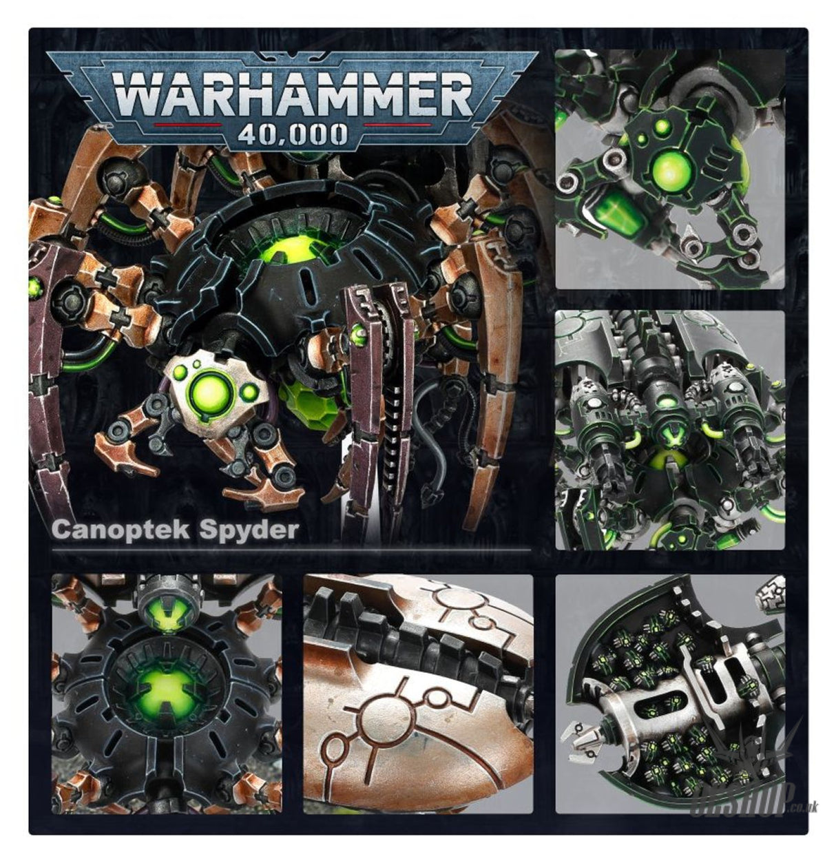 Warhammer 40,000 Necrons: Canoptek Spyder 49-16 Tabletop Wargame