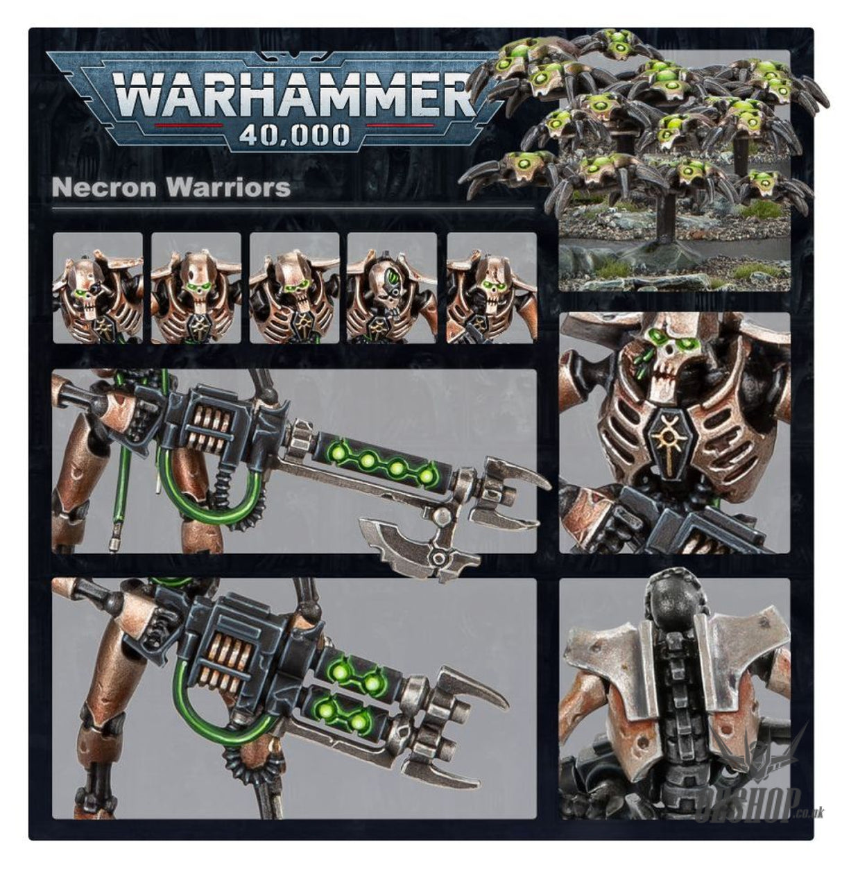 Warhammer 40,000 Necrons: Necron Warriors 49-06 Tabletop Wargame